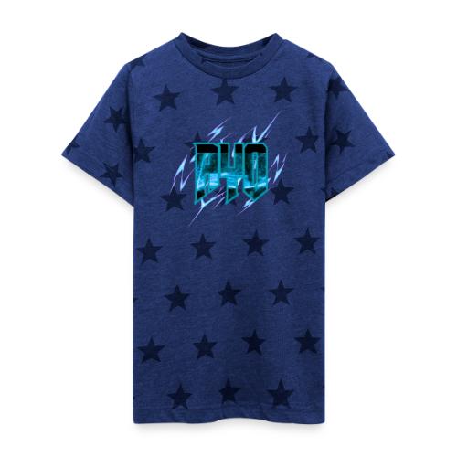 Ayo's Light Blue - Kid's 5 Star Print T-Shirt
