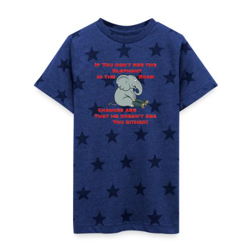Elephant in the Room Meme - Kid's 5 Star Print T-Shirt