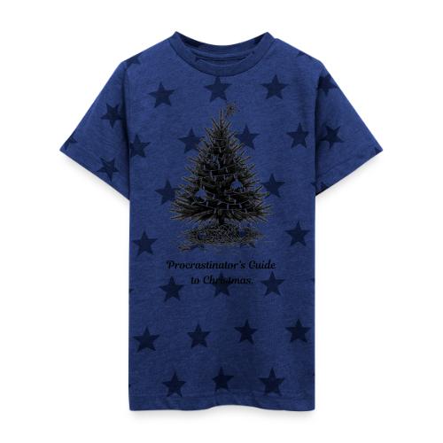 Procrastinator's Guide Christmas T-Shirt - Kid's 5 Star Print T-Shirt