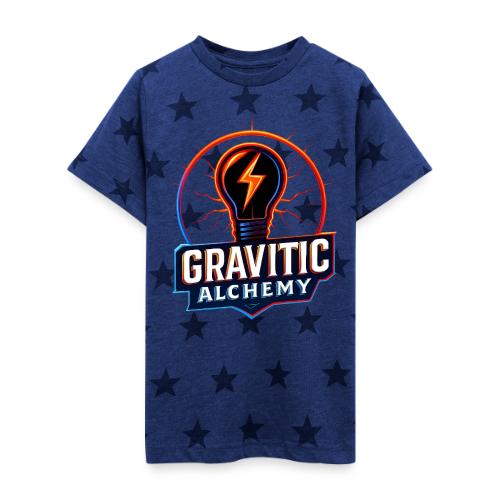 Gravitic Alchemy Logo - Kid's 5 Star Print T-Shirt
