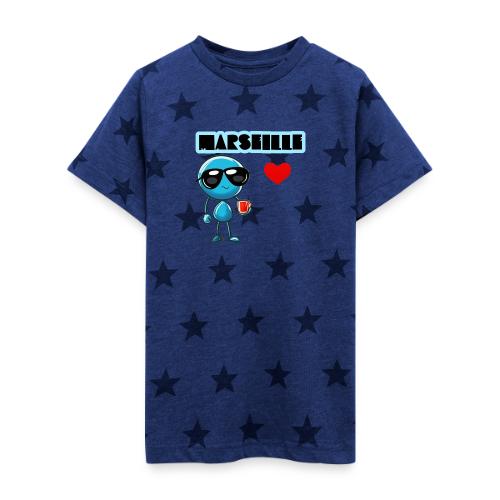 Smoon City_Marseille - Kid's 5 Star Print T-Shirt