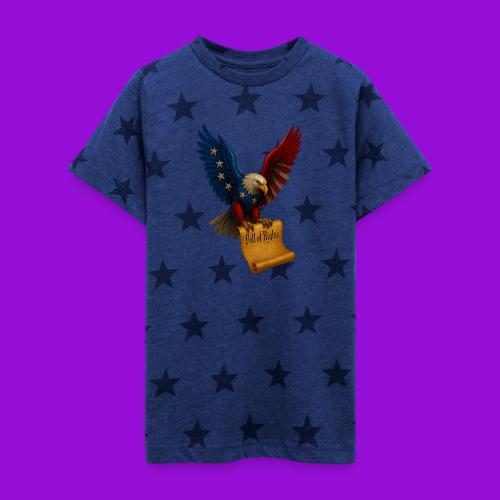 Bill of Rights Bald Eagle - Kid's 5 Star Print T-Shirt