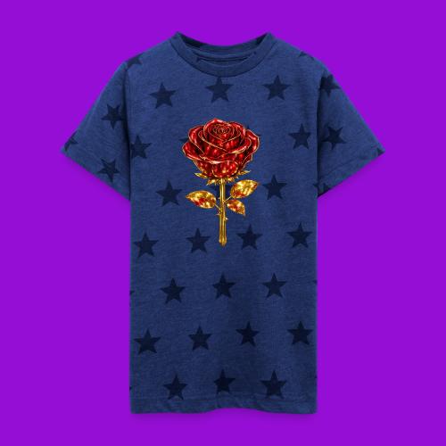 Golden Rose - Kid's 5 Star Print T-Shirt