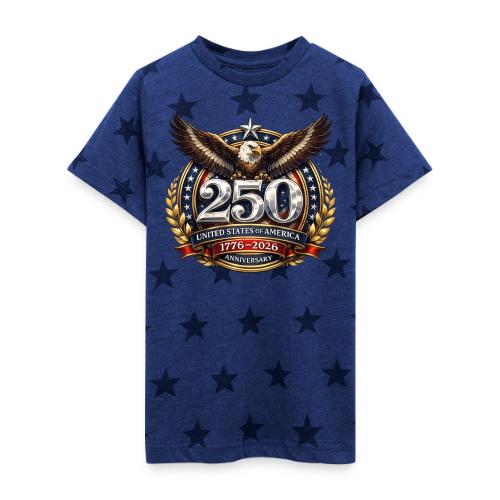 American Eagle USA 250th Anniversary 1776–2026 - Kid's 5 Star Print T-Shirt