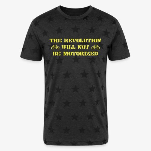 The Revolution Will Not Be Motorized - Unisex Adult Star Printed T-Shirt