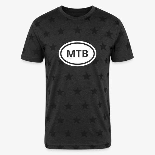 MTB Oval Logo - Unisex Adult Star Printed T-Shirt