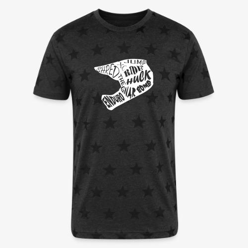 MTB Slang Helmet - Unisex Adult Star Printed T-Shirt