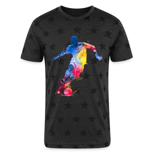 Soccer: Splash Kick - Unisex Adult Star Printed T-Shirt