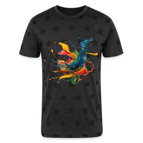 Chromatic Flow - Unisex Adult Star Printed T-Shirt