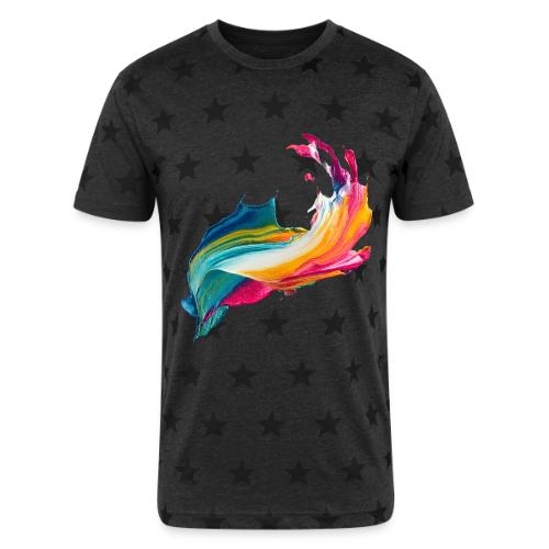 Spectrum Stream - Unisex Adult Star Printed T-Shirt