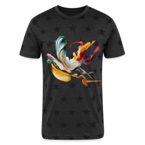 Abstract Chaos - Unisex Adult Star Printed T-Shirt
