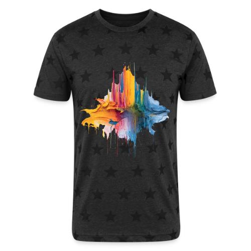 Impasto Spectrum - Unisex Adult Star Printed T-Shirt