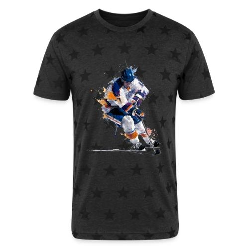 Hockey: Icy Streaks - Unisex Adult Star Printed T-Shirt