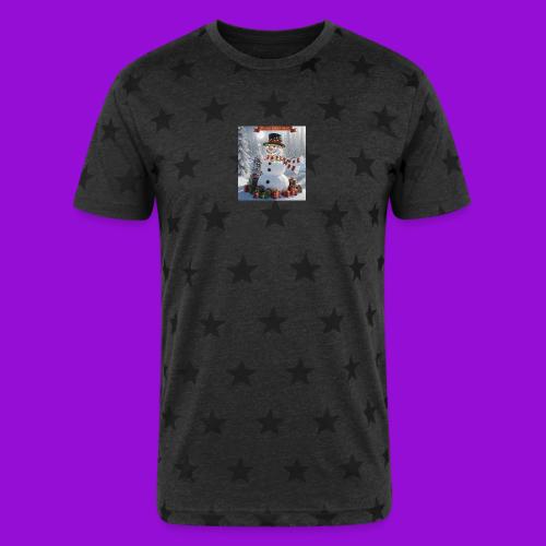 Merry Christmas - Unisex Adult Star Printed T-Shirt