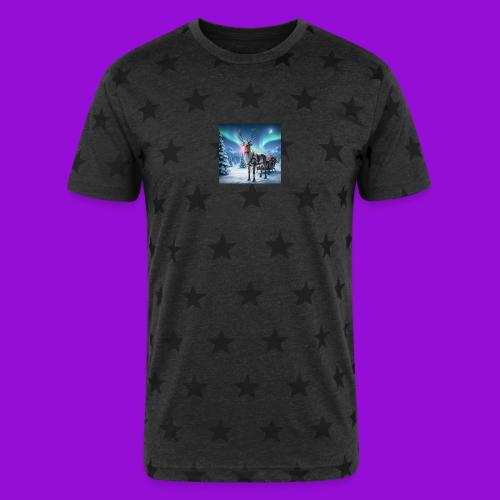 Rudolph the red nosed reindeer - Unisex Adult Star Printed T-Shirt