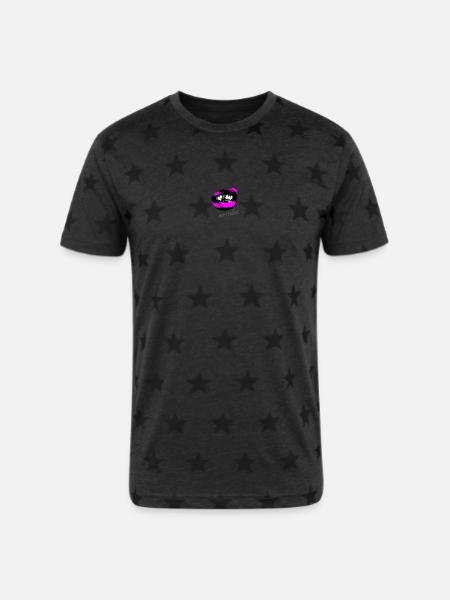 no rules - Unisex Adult Star Printed T-Shirt - charcoal star