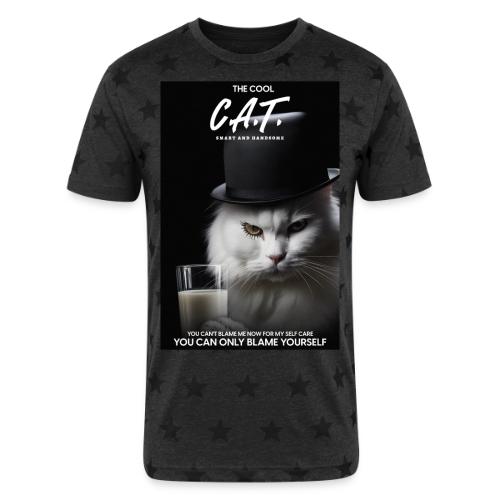 The Cool Cat - Unisex Adult Star Printed T-Shirt