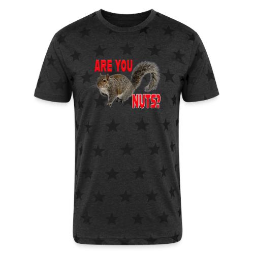 Are You Nuts? - Unisex Adult Star Printed T-Shirt