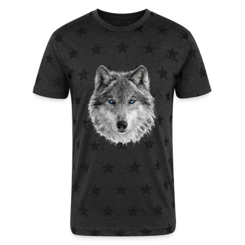 Frost-Eyed Alpha - Unisex Adult Star Printed T-Shirt