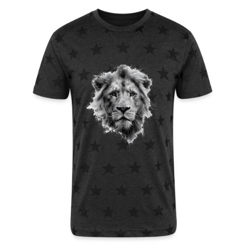 Lion: Monochrome King - Unisex Adult Star Printed T-Shirt