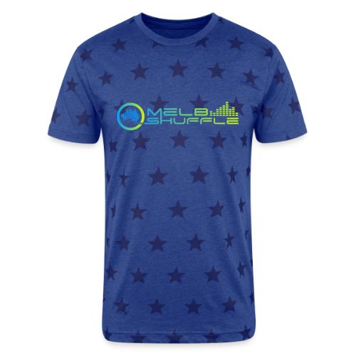 Melbshuffle Gradient Logo - Unisex Adult Star Printed T-Shirt