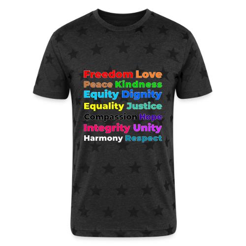 Words of Light - Unisex Adult Star Printed T-Shirt