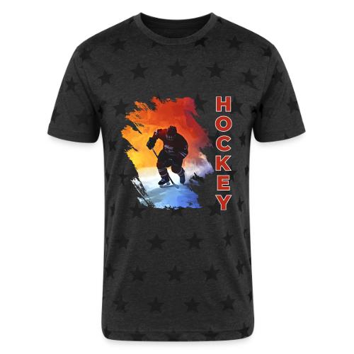 Hockey Energy - Unisex Adult Star Printed T-Shirt