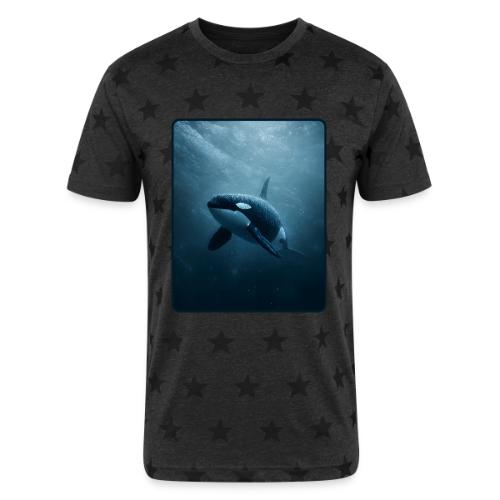 Orca Ocean Wildlife Design - Unisex Adult Star Printed T-Shirt