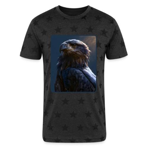 Majestic Eagle Cinematic Portrait Design - Unisex Adult Star Printed T-Shirt