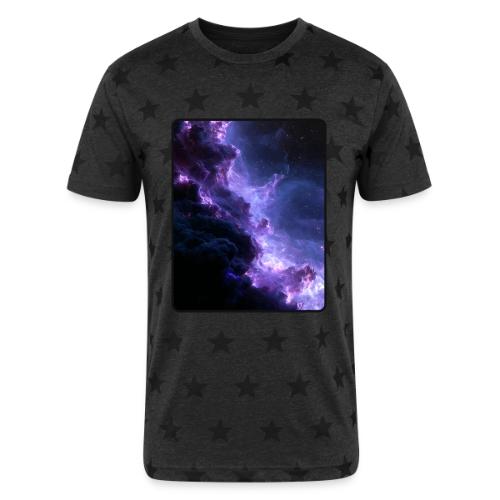 Purple Nebula Space Design - Unisex Adult Star Printed T-Shirt