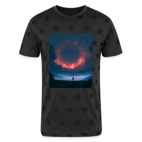 Supernova Reflection Space Scene - Unisex Adult Star Printed T-Shirt