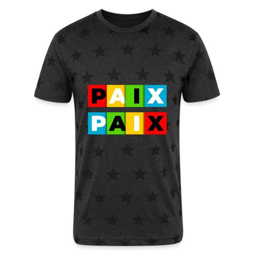 Peace in Colour - Unisex Adult Star Printed T-Shirt