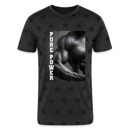 Bodybuilding: Pure Power - Unisex Adult Star Printed T-Shirt