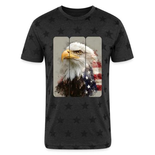USA: Eagle of the Free - Unisex Adult Star Printed T-Shirt