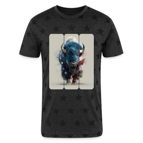 USA: Spirit of the Plains - Unisex Adult Star Printed T-Shirt