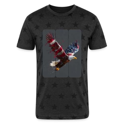 USA: Freedom in Flight - Unisex Adult Star Printed T-Shirt