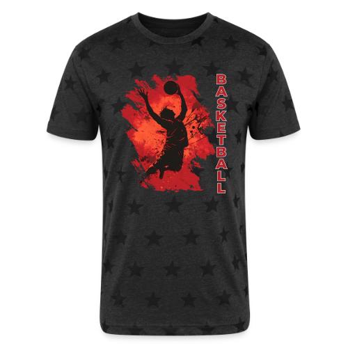 Basketball Soul - Unisex Adult Star Printed T-Shirt
