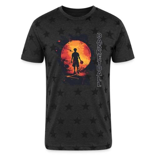 Basketball Blaze - Unisex Adult Star Printed T-Shirt