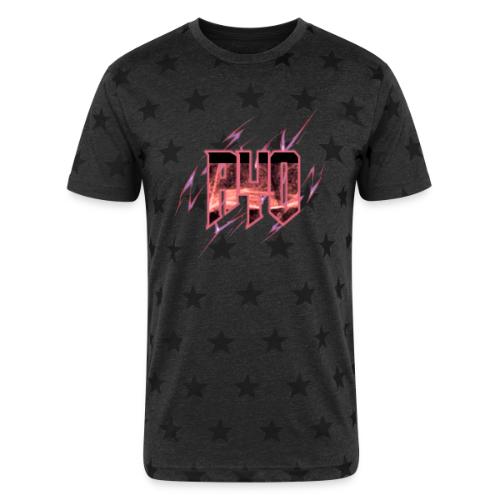 Ayo's Red - Unisex Adult Star Printed T-Shirt