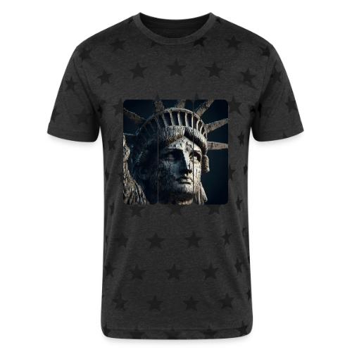 USA: Liberty in Shadows - Unisex Adult Star Printed T-Shirt