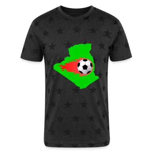 Algerian Football Fire - Unisex Adult Star Printed T-Shirt