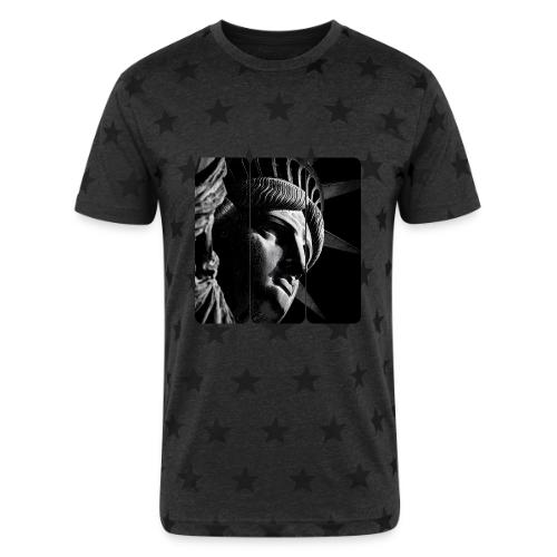 USA: Shadow of Liberty - Unisex Adult Star Printed T-Shirt