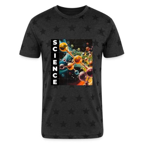 Molecular Science - Unisex Adult Star Printed T-Shirt