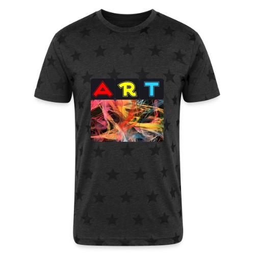 Chaotic Threads of Art - Unisex Adult Star Printed T-Shirt