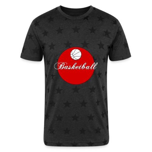 Basketball: Bold Hoops - Unisex Adult Star Printed T-Shirt