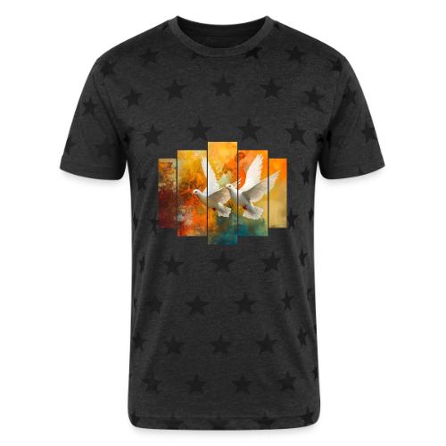 Wings of Peace - Unisex Adult Star Printed T-Shirt