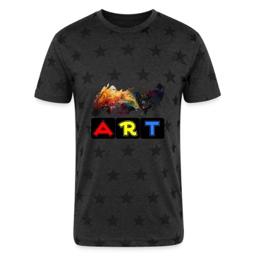 Pulse of Art - Unisex Adult Star Printed T-Shirt