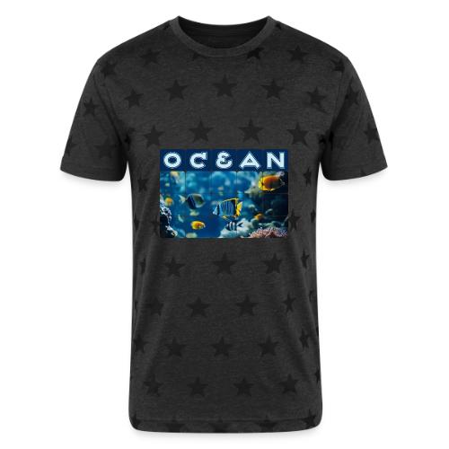Ocean: Underwater Radiance - Unisex Adult Star Printed T-Shirt