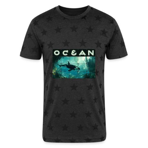 Ocean: Silent Hunter - Unisex Adult Star Printed T-Shirt