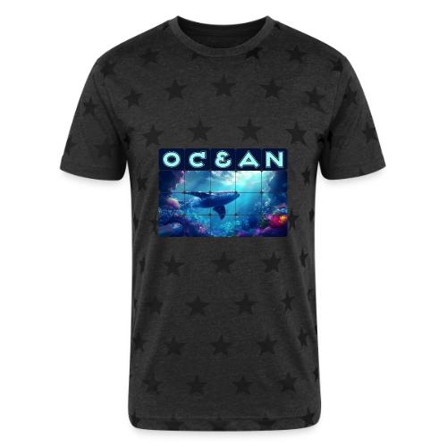 Ocean: Whale’s Path - Unisex Adult Star Printed T-Shirt